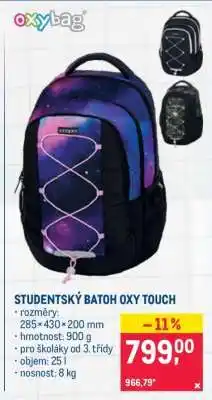 Makro Studentský batoh Oxy Touch nabídka