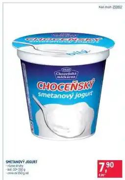 Makro Smetanový jogurt nabídka