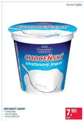 Makro Smetanový jogurt nabídka