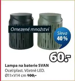 JYSK Lampa na baterie SVAN nabídka