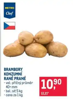 Makro BRAMBORY KONZUMNÍ RANÉ PRANÉ nabídka