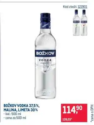 Makro BOŽKOV VODKA 37,5%, MALINA, LIMETA 30% nabídka