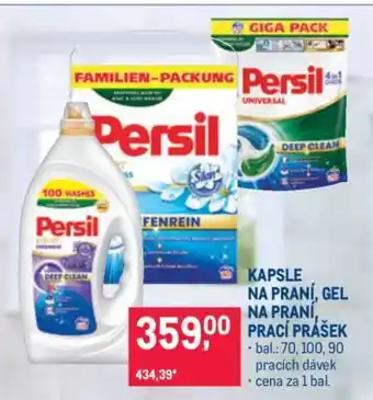 Makro KAPSLE NA PRANÍ, GEL NA PRANÍ, PRACÍ PRÁŠEK nabídka