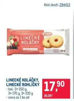 Makro Linecké koláčky / Linecké rohlíčky nabídka