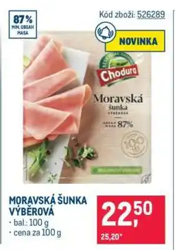 Makro Moravská Šunka výběrová nabídka