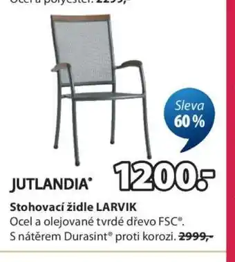JUTLANDIA Stohovací židle LARVIK