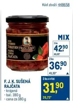 Makro F. J. K. SUŠENÁ RAJČATA nabídka