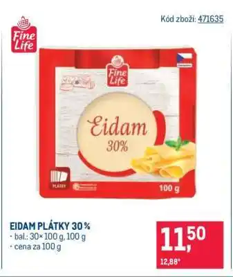 Makro Eidam plátky 30 % nabídka