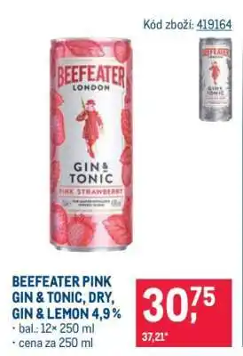 Makro BEEFEATER PINK GIN & TONIC, DRY, GIN & LEMON 4,9% nabídka