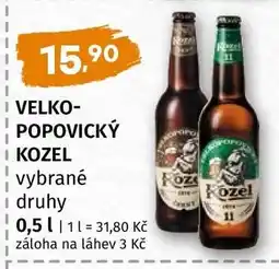 Terno VELKOPOPOVICKÝ Kozel vybrané druhy nabídka