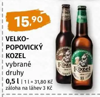 Terno VELKOPOPOVICKÝ Kozel vybrané druhy nabídka
