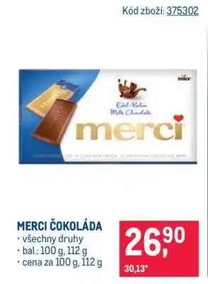 Makro Merci Čokoláda nabídka