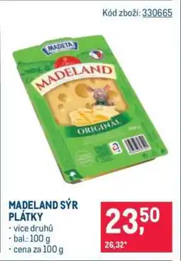Makro Madeland sýr Plátky nabídka