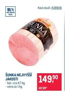 Makro Šunka nejvyšší jakosti nabídka