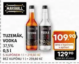 Terno TUZEMÁK, VODKA nabídka