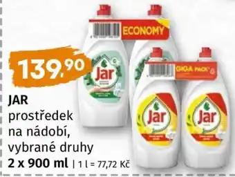 JAR prostředek na nádobí vybrané druhy