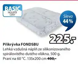 JYSK PŘIKRÝVKA FONDSBU nabídka