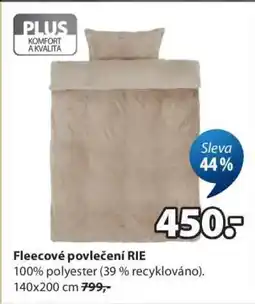 JYSK Fleecové povlečení RIE nabídka