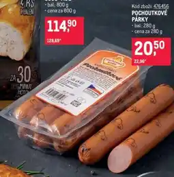 Makro Pochoutkové párky nabídka