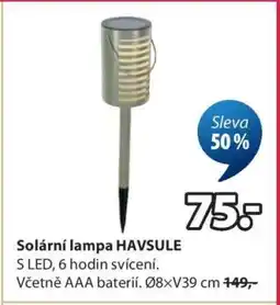 JYSK Solární lampa HAVSULE nabídka