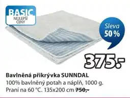 JYSK BAVLNĚNÁ PŘIKRÝVKA SUNNDAL nabídka