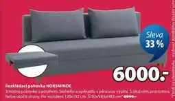 JYSK ROZKLÁDACÍ POHOVKA NORSMINDE nabídka