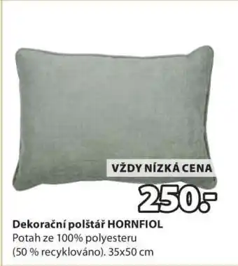 JYSK DEKORAČNÍ POLŠTÁŘ HORNFIOL nabídka