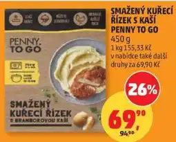 Penny Market Smažený kuřecí řízek s kaší PENNY TO GO nabídka