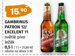 Terno GAMBRINUS PATRON 12 EXCELENT 11 nabídka