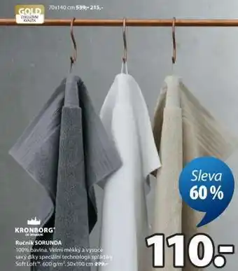 JYSK RUČNÍK SORUNDA nabídka