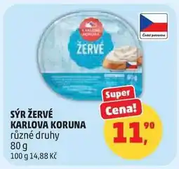 Penny Market Sýr Žervé Karlova Koruna nabídka