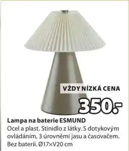 JYSK Lampa na baterie ESMUND nabídka