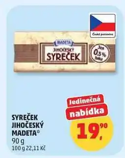 Penny Market SYREČEK JIHOČESKÝ Madeta nabídka