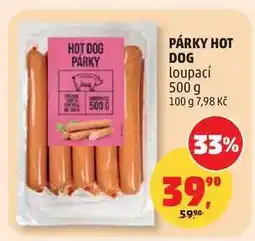 Penny Market PÁRKY HOT DOG nabídka