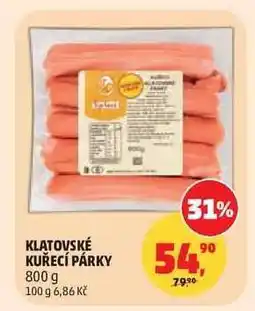 Penny Market KLATOVSKÉ KUŘECÍ PÁRKY nabídka