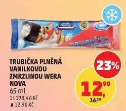 Penny Market TRUBIČKA PLNĚNÁ VANILKOVOU ZMRZLINOU WERA NOVA nabídka