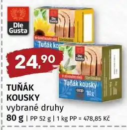 Terno TUŇÁK KOUSKY vybrané druhy nabídka