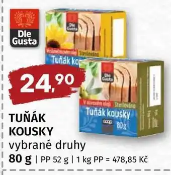 TUŇÁK KOUSKY vybrané druhy