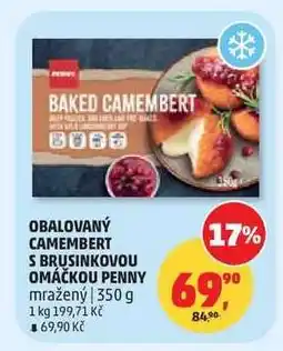 Penny Market Obalovaný Camembert s brusinkovou omáčkou PENNY nabídka