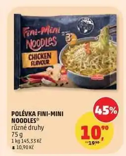 Penny Market POLÉVKA FINI-MINI NOODLES nabídka