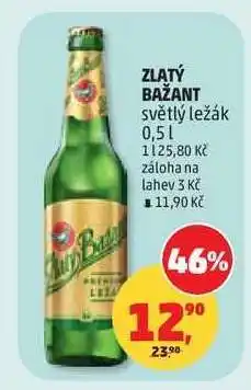 Penny Market ZLATÝ BAŽANT světlý ležák 0,5 l nabídka