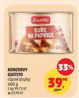 Penny Market Konzervy Gustito nabídka