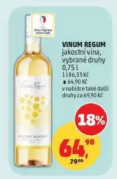 Penny Market VINUM REGUM jakostní vína nabídka