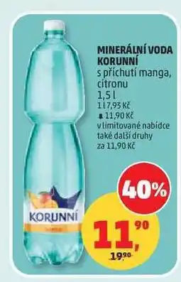 Penny Market MINERÁLNÍ VODA KORUNNÍ nabídka