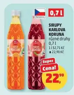 Penny Market SIRUPY KARLOVA KORUNA nabídka