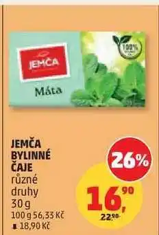 Penny Market Jemča bylinné čaje nabídka