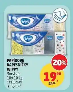 Penny Market PAPÍROVÉ KAPESNÍČKY WIPPY nabídka