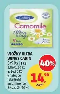 Penny Market VLOŽKY ULTRA WINGS CARIN nabídka