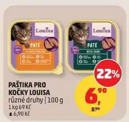 Penny Market PAŠTIKA PRO KOČKY LOUISA nabídka