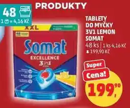 Penny Market Tablety do myčky 3v1 Lemon Somat nabídka
